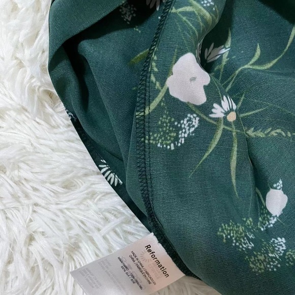 Reformation Frankie Silk Dress Buena - Picture 8 of 12